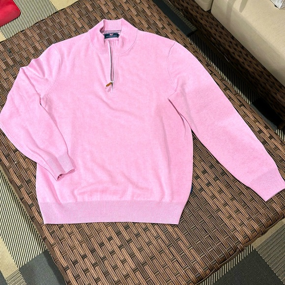 Vineyard Vines Men’s merino/cotton quarter zip sweater size L